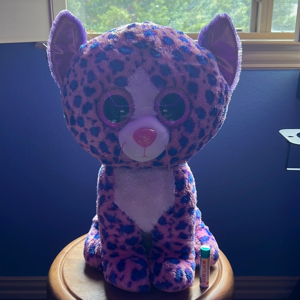 TY Beanie Boos - REAGAN the Leopard (Glitter Eyes, 17 inch) *Limited Exclusive*